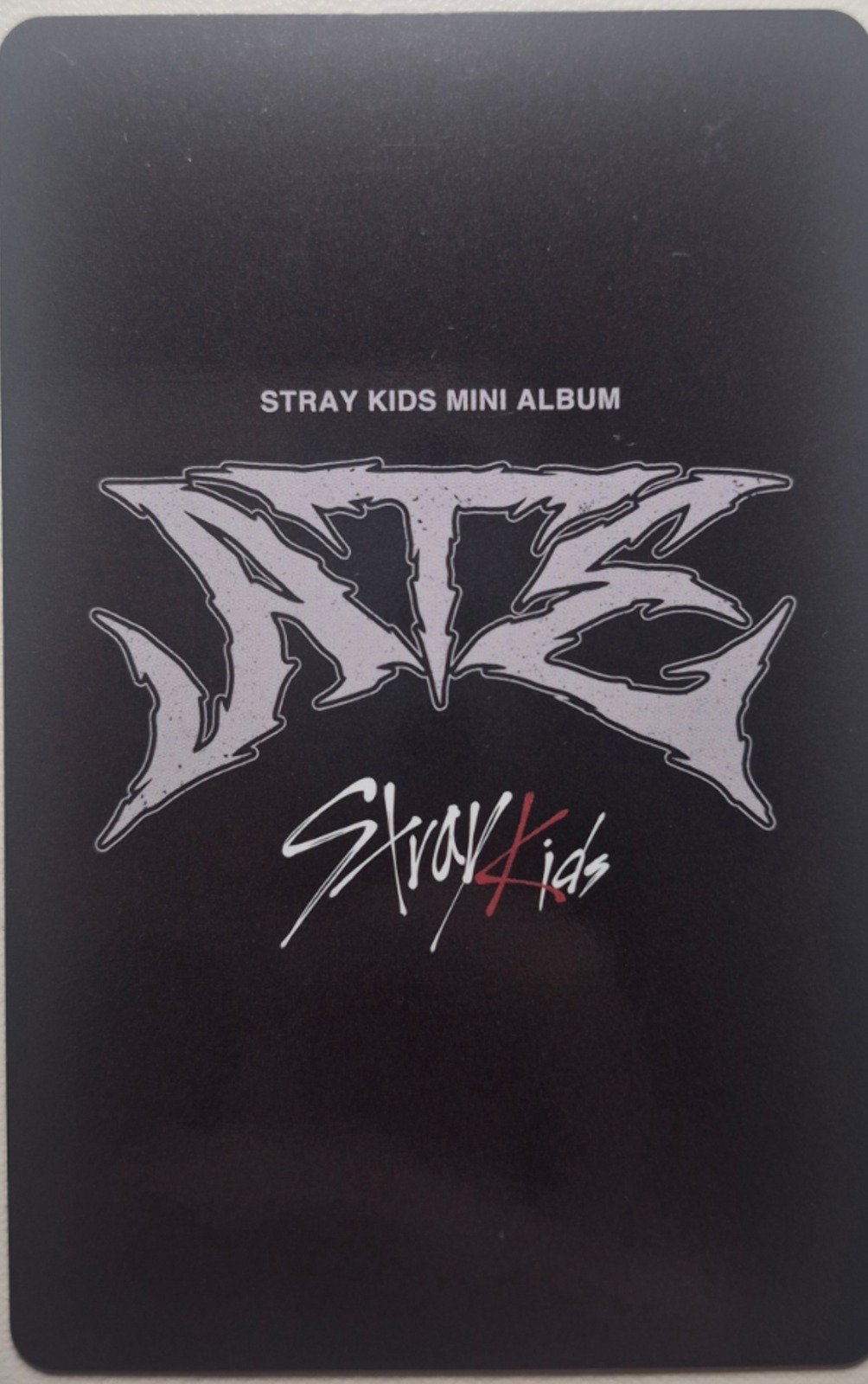 Changbin Stray Kids photocard back side - Random Photocard