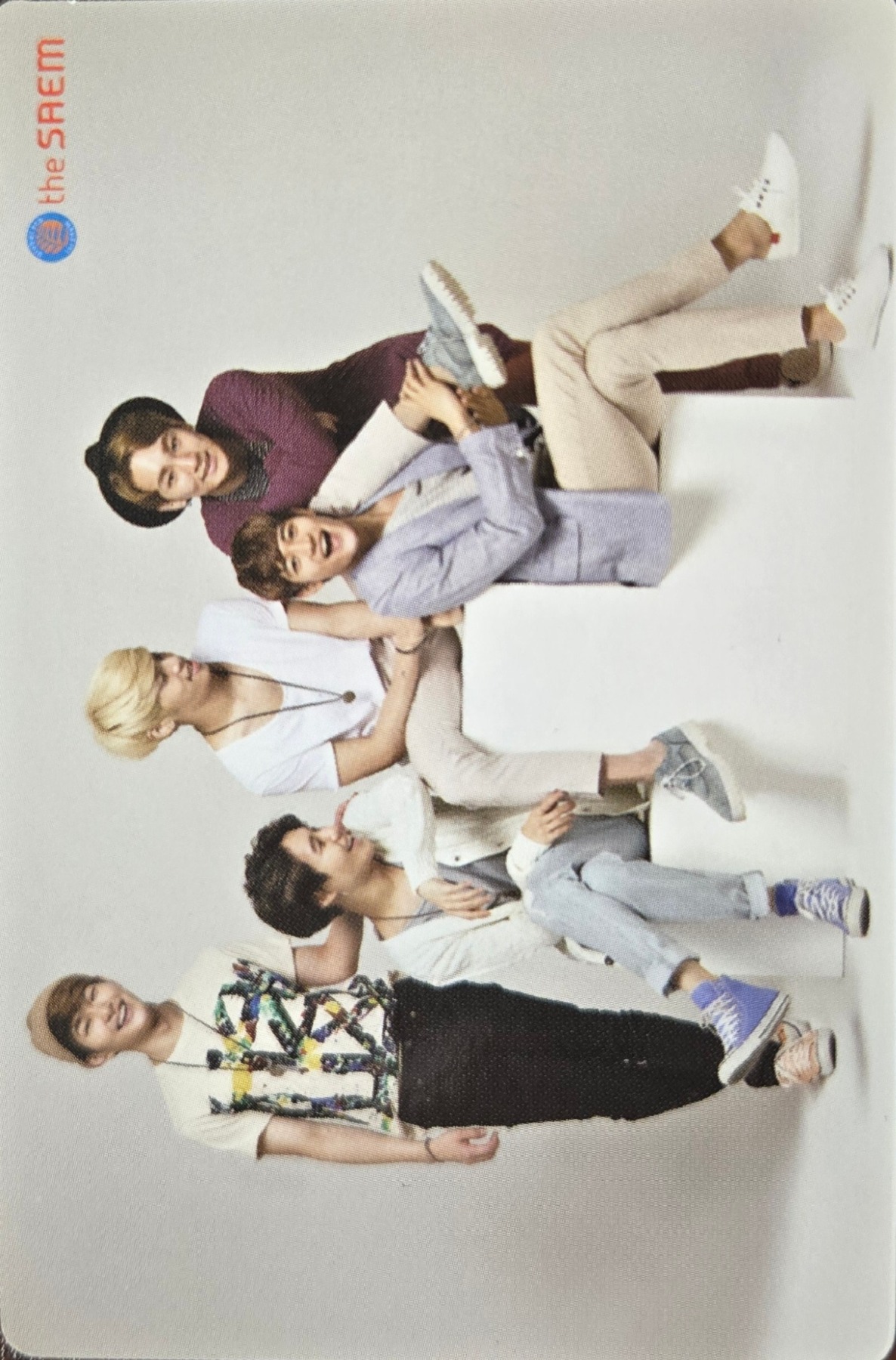 Jonghyun, Minho, Key, Taemin, Onew SHINee photocard back side - Vol. 1