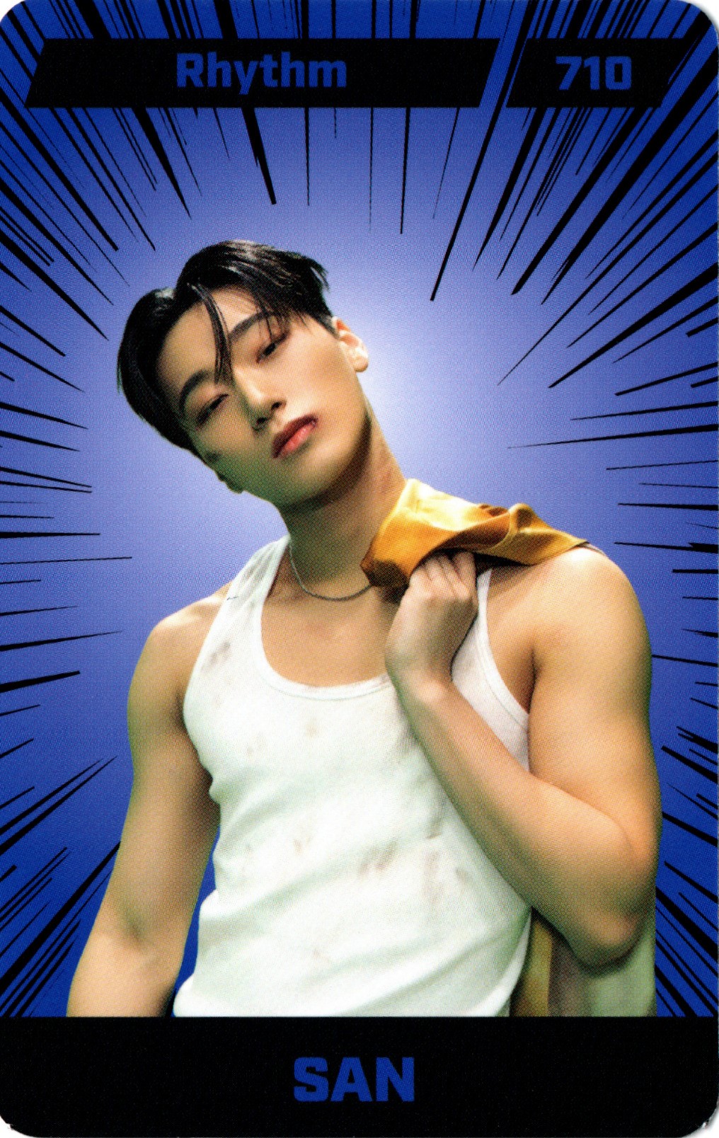 San ATEEZ photocard back side - Image Card (San ver.)