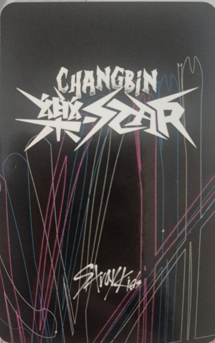 Changbin Stray Kids photocard back side - Photocards
