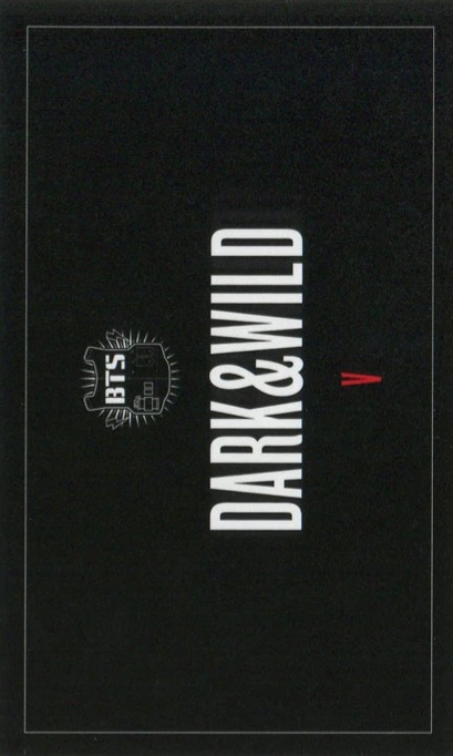 V BTS photocard back side - Photocard