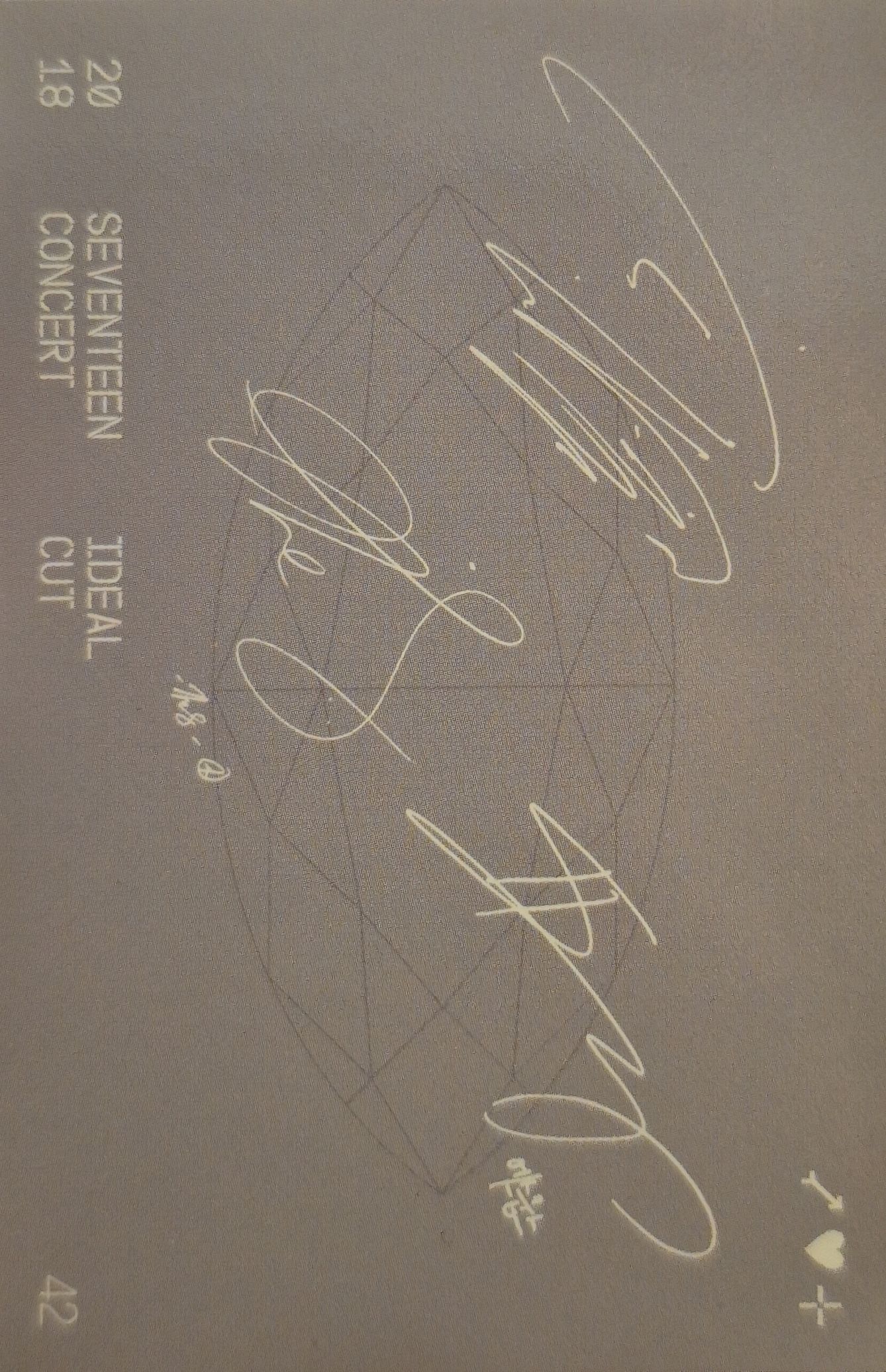 S.coups, Jun & The8 SEVENTEEN photocard back side - Trading Card