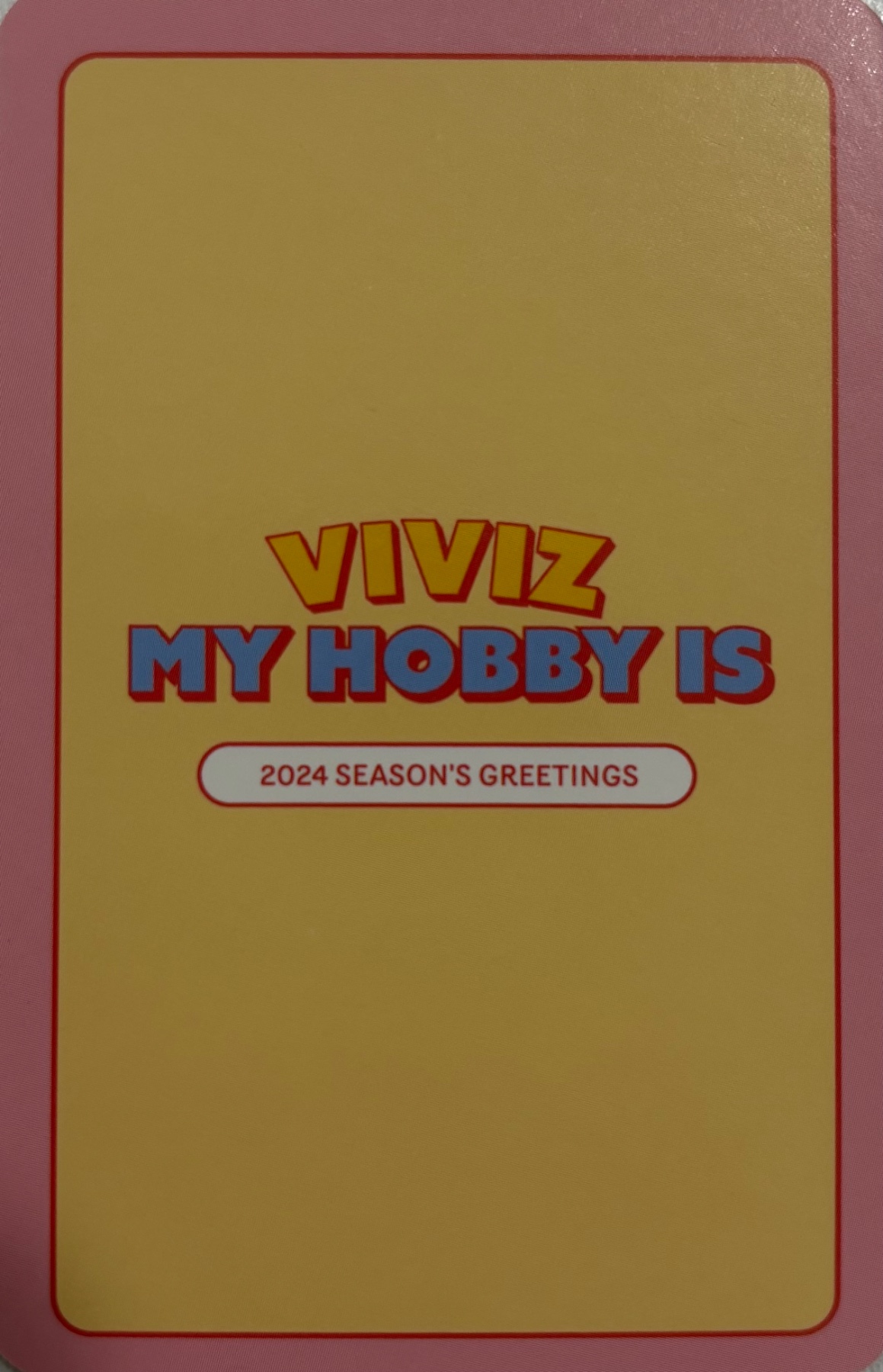 Sinb VIVIZ photocard back side - Photocard Set