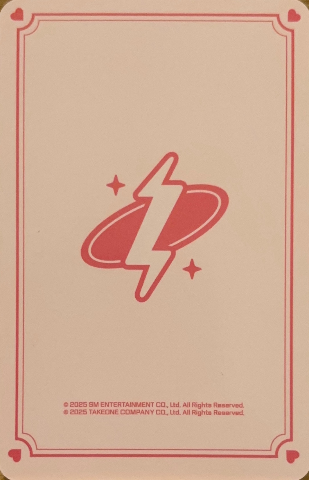Jisung NCT photocard back side - Cupid ver. Set
