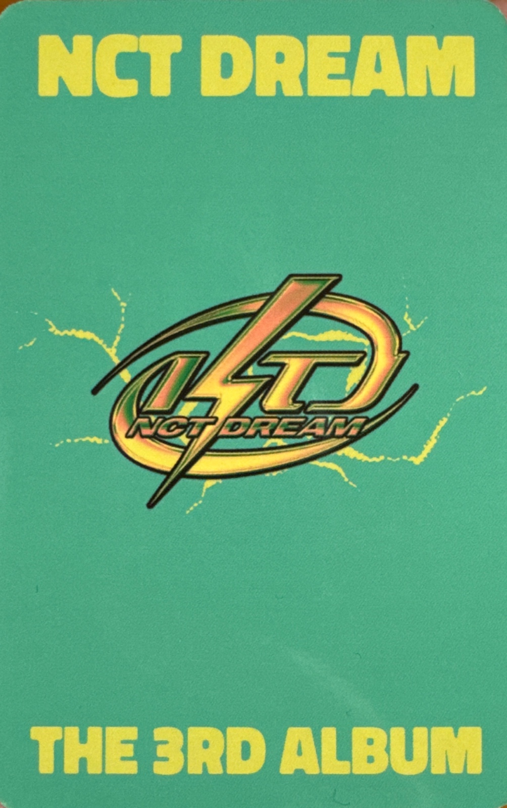 Chenle, Jeno, Haechan NCT DREAM photocard back side - Unit Photocards