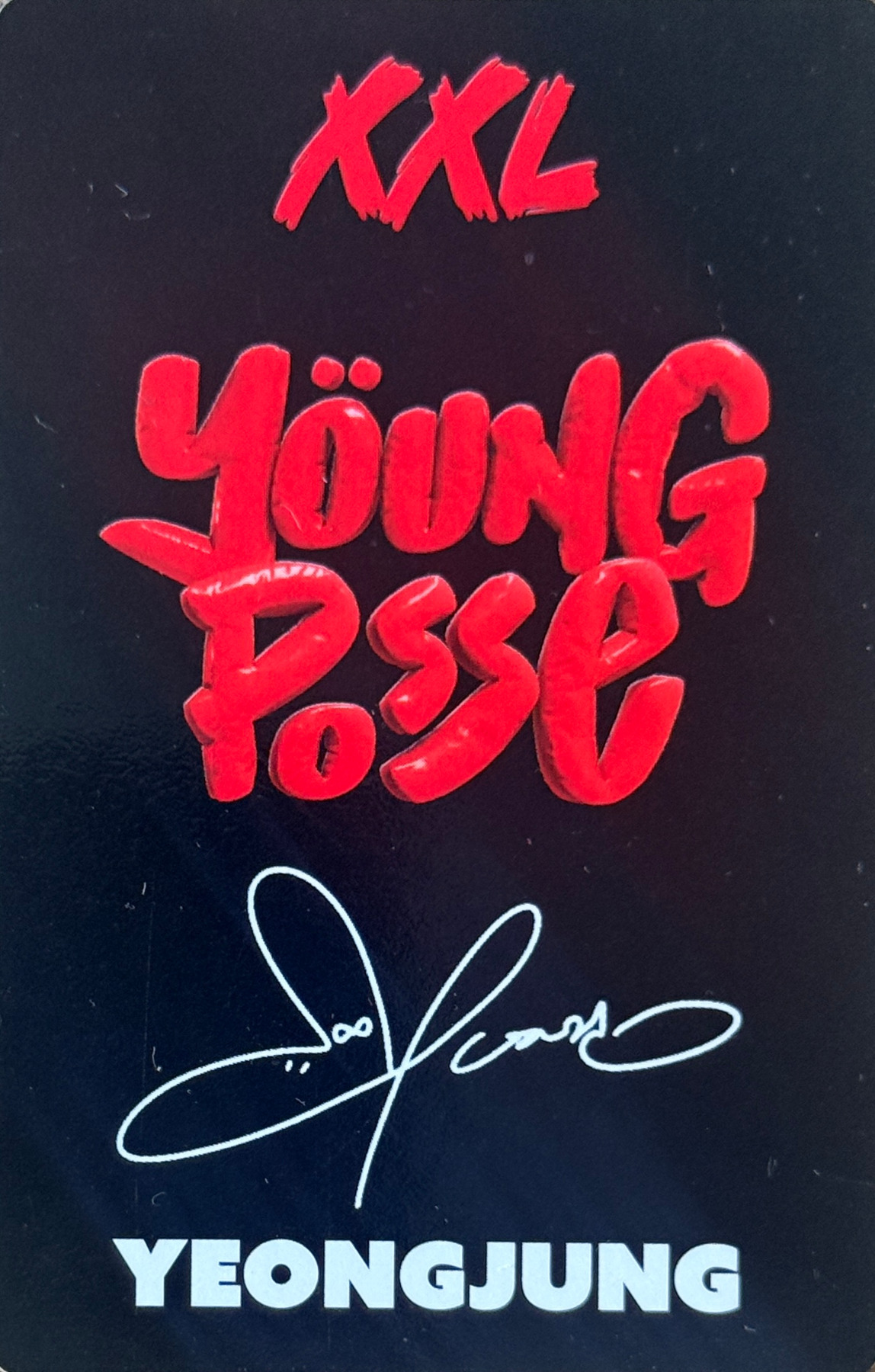 Yeonjung YOUNG POSSE photocard back side - Photocard