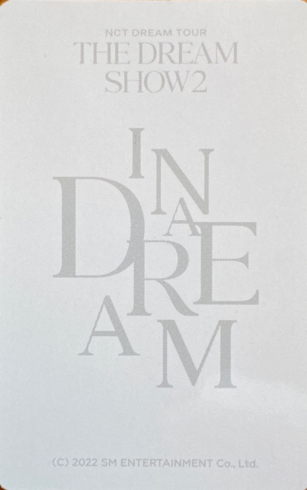 Haechan NCT DREAM photocard back side - Fortune Scratch Cards Set