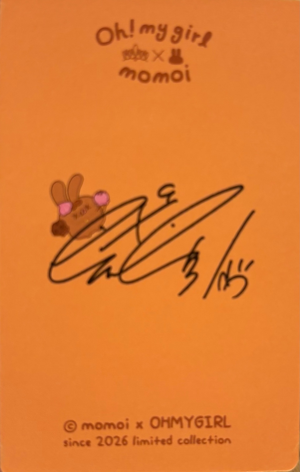 Mimi OH MY GIRL photocard back side - Special Kit (Member ver.)