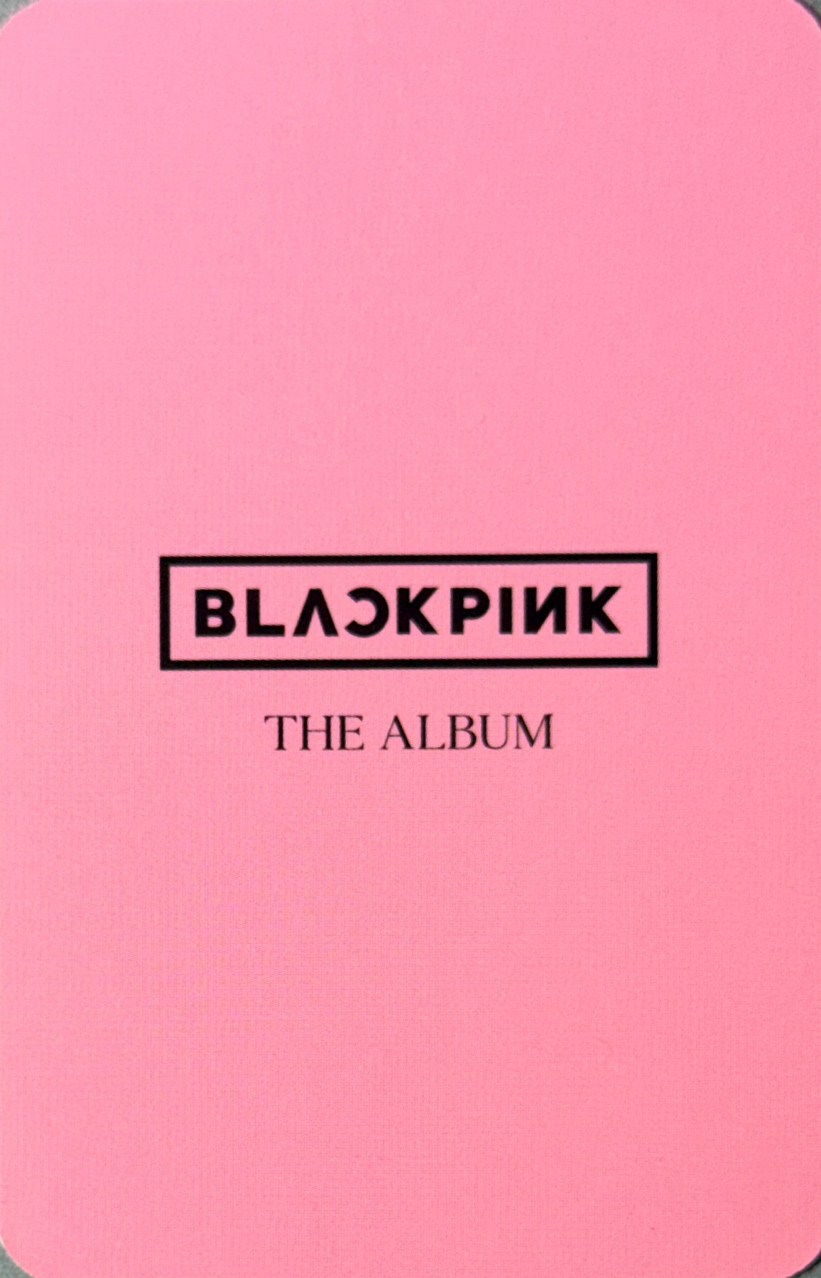 Lisa BLACKPINK photocard back side - Preorder