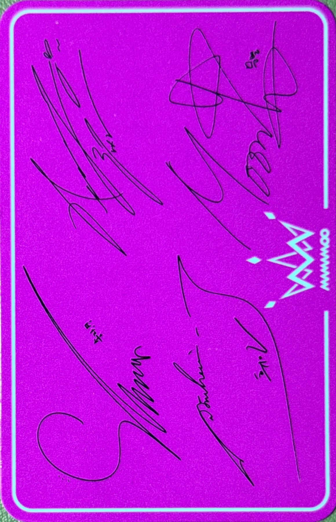 Solar, Moonbyul, Wheein & Hwasa MAMAMOO photocard back side - Photocard