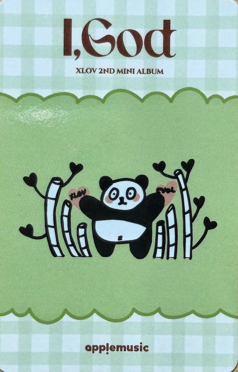 Hyun XLOV photocard back side - Preorder Benefit