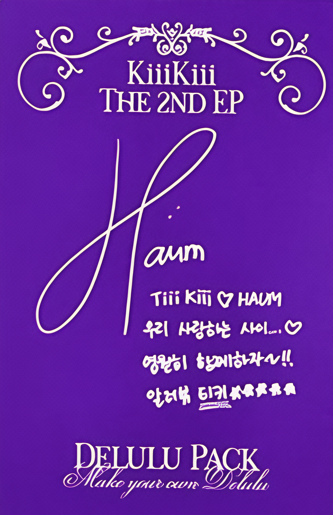 Haum KiiiKiii photocard back side - Photocard Set