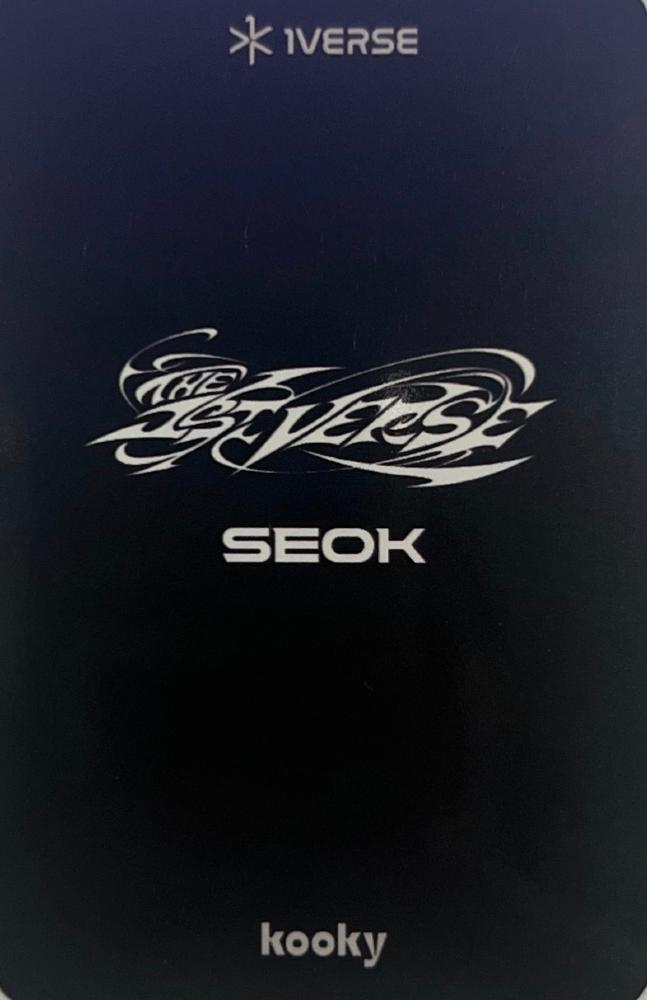 Seok 1VERSE photocard back side - Hayward Benefit