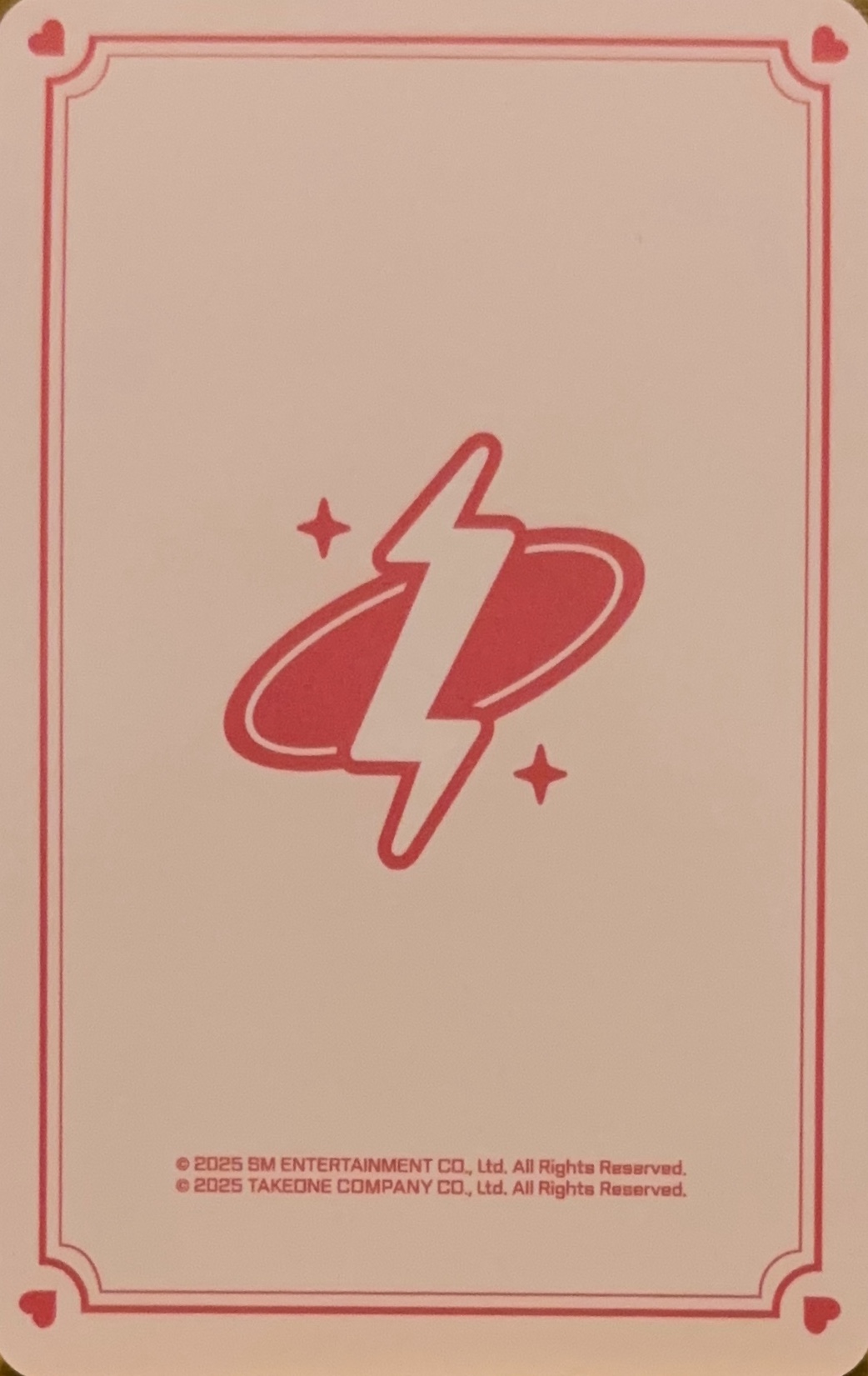 Yushi NCT photocard back side - Cupid ver. Set