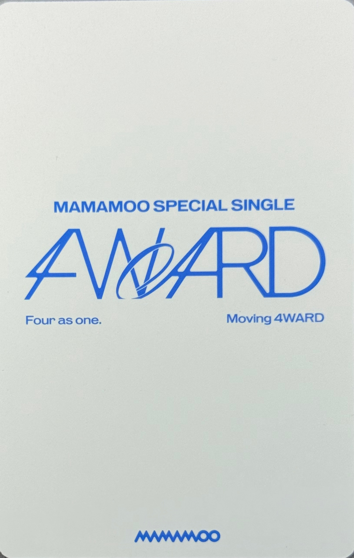 Hwasa MAMAMOO photocard back side - Photocard