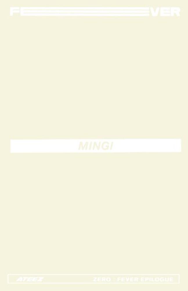Mingi ATEEZ photocard back side - Limited Photocards