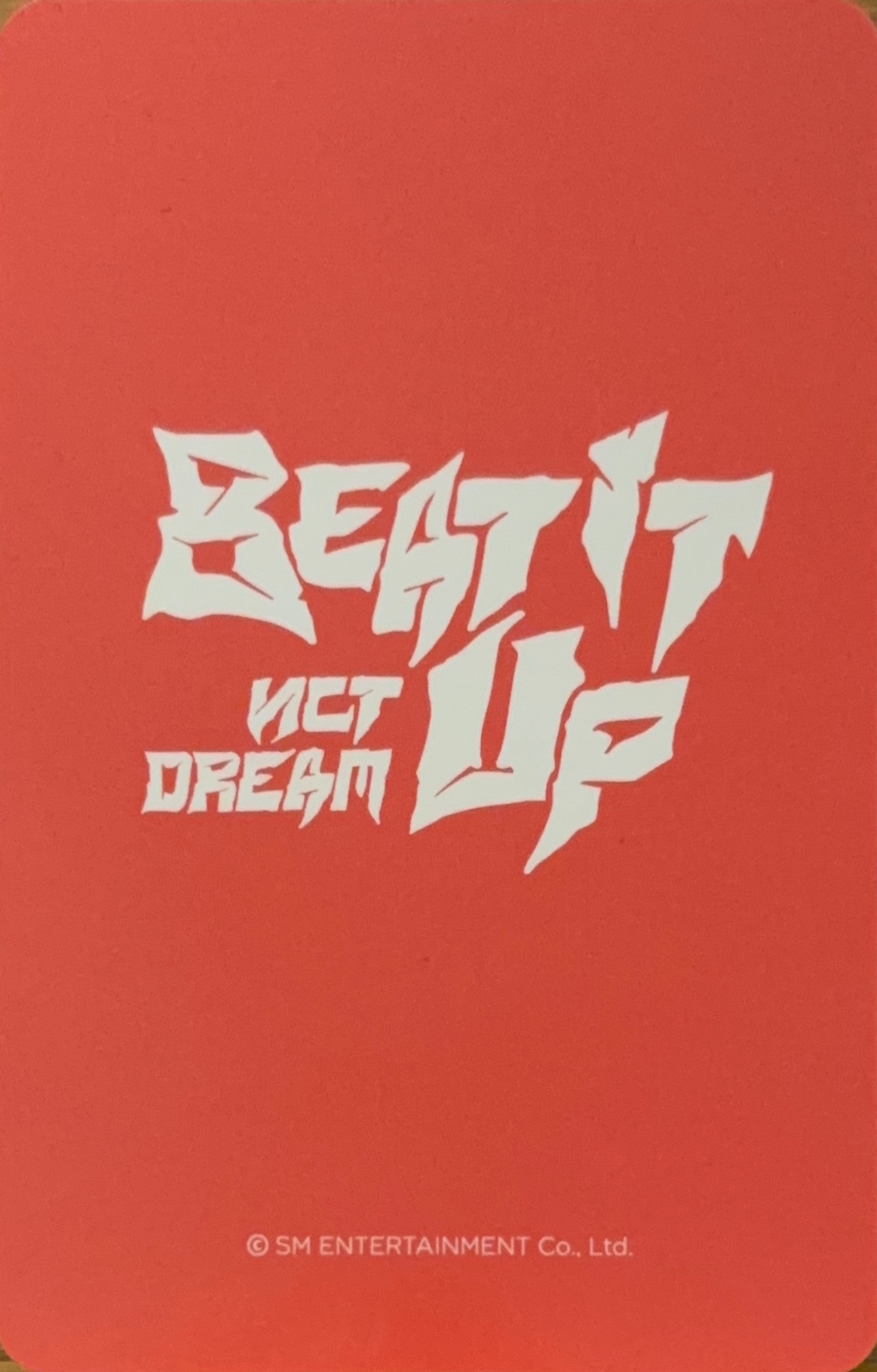 Jisung NCT DREAM photocard back side - Offline