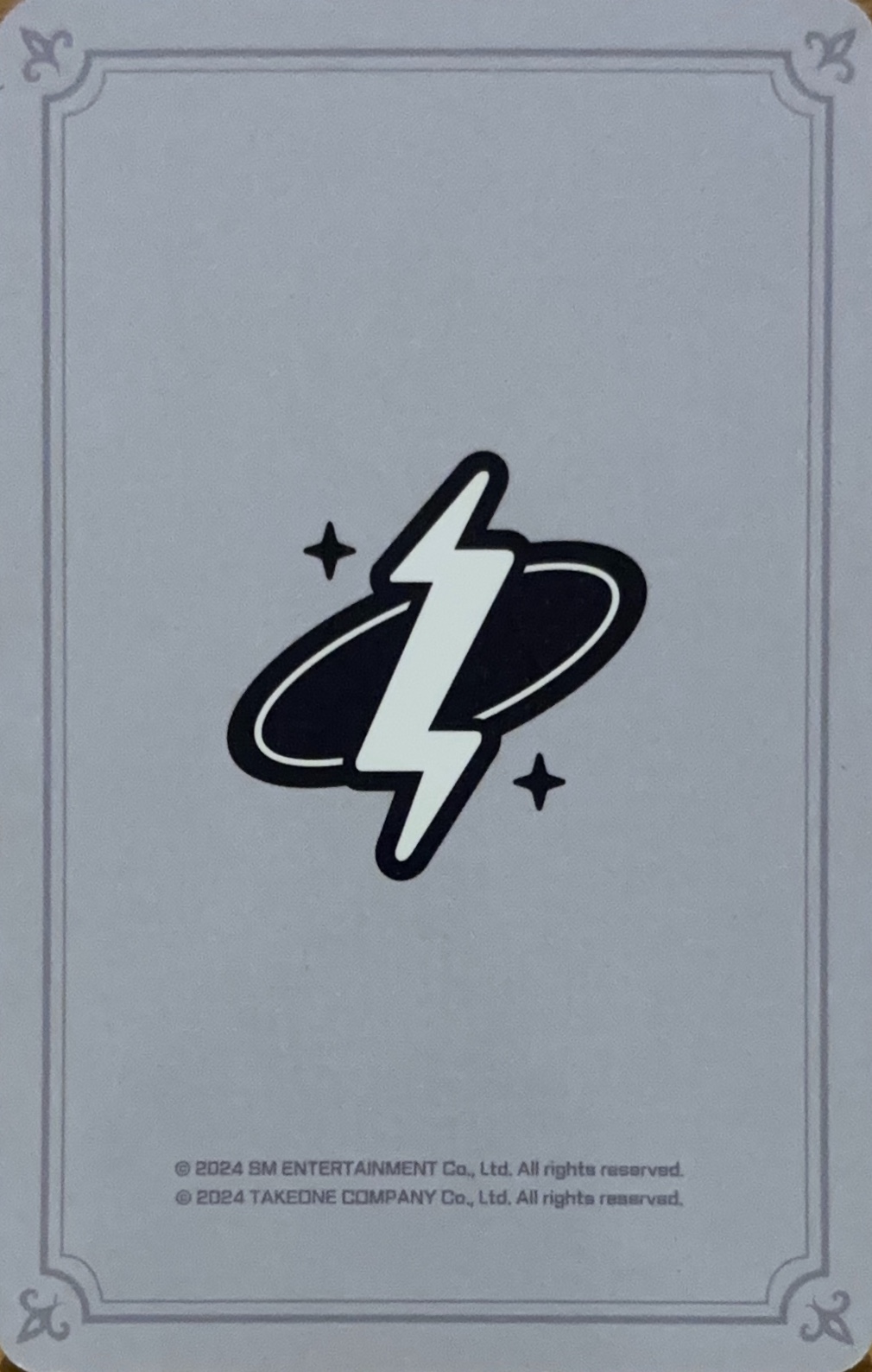 Ten NCT photocard back side - White Royal ver. Set