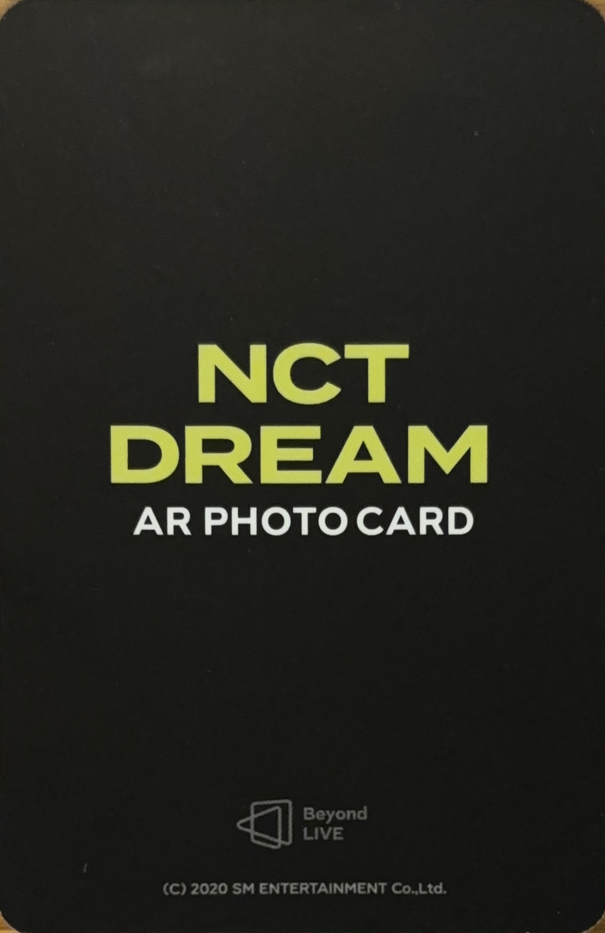 Jisung NCT DREAM photocard back side - Special AR Ticket
