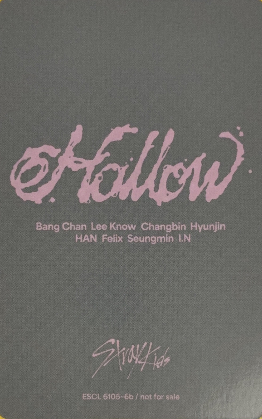 I.N Stray Kids photocard back side - Random Photocard