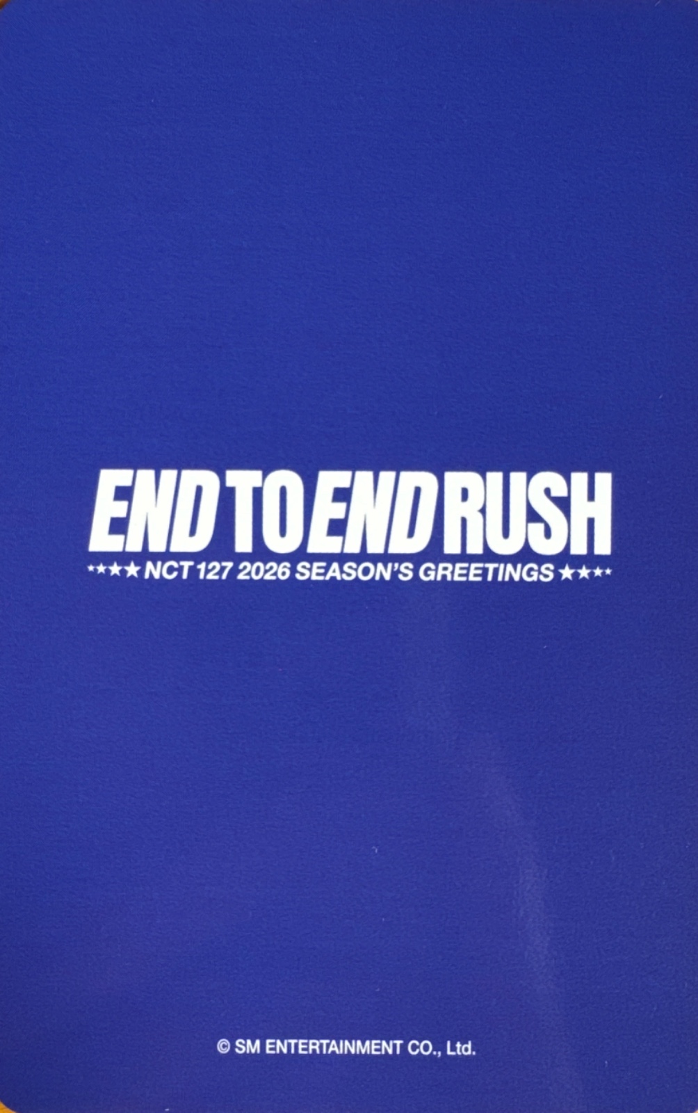 Yuta NCT 127 photocard back side - Photocard Set