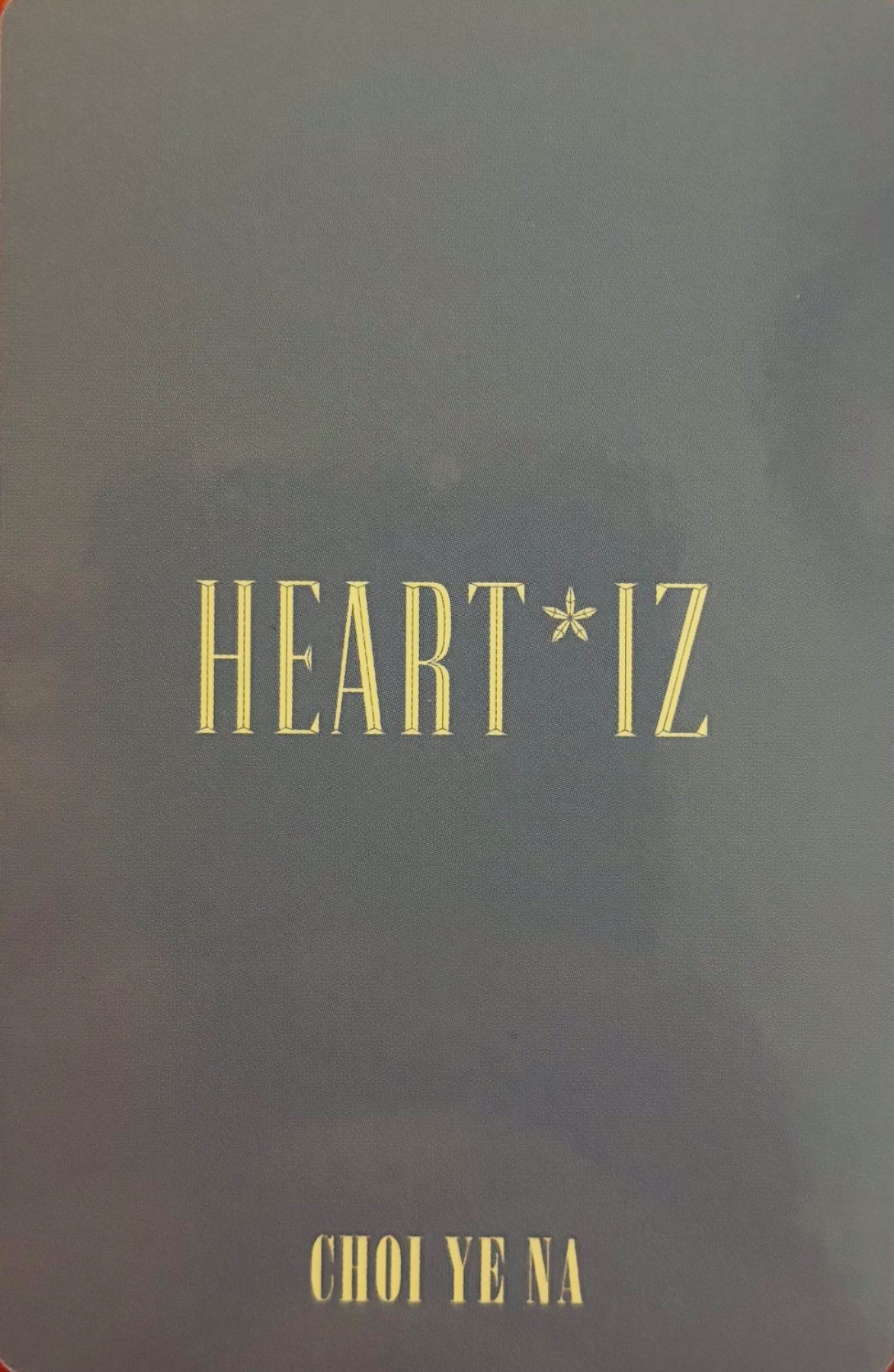 Yena IZ*ONE photocard back side - Photocard