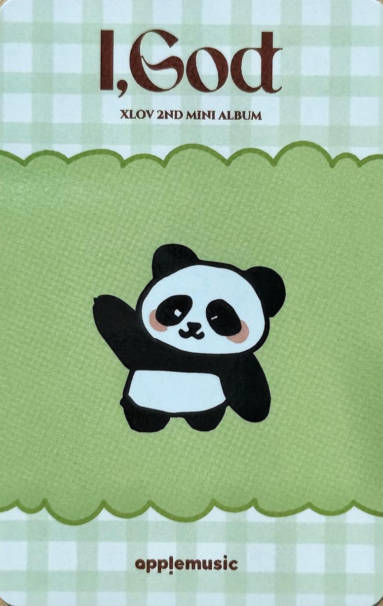 Haru XLOV photocard back side - Preorder Benefit