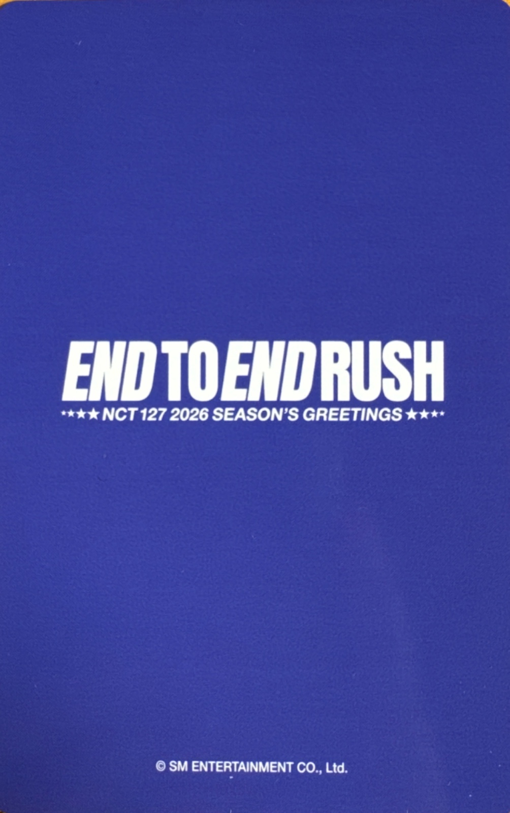 Yuta NCT 127 photocard back side - Photocard Set