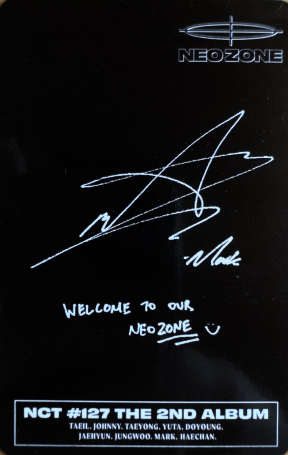 Mark NCT 127 photocard back side - Photocards