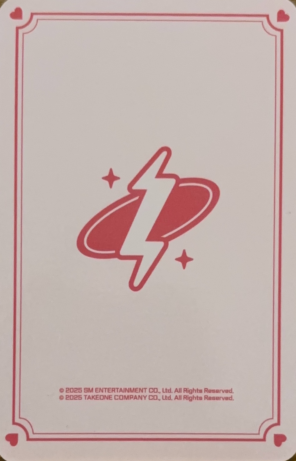 Yangyang NCT photocard back side - Cupid ver. Set