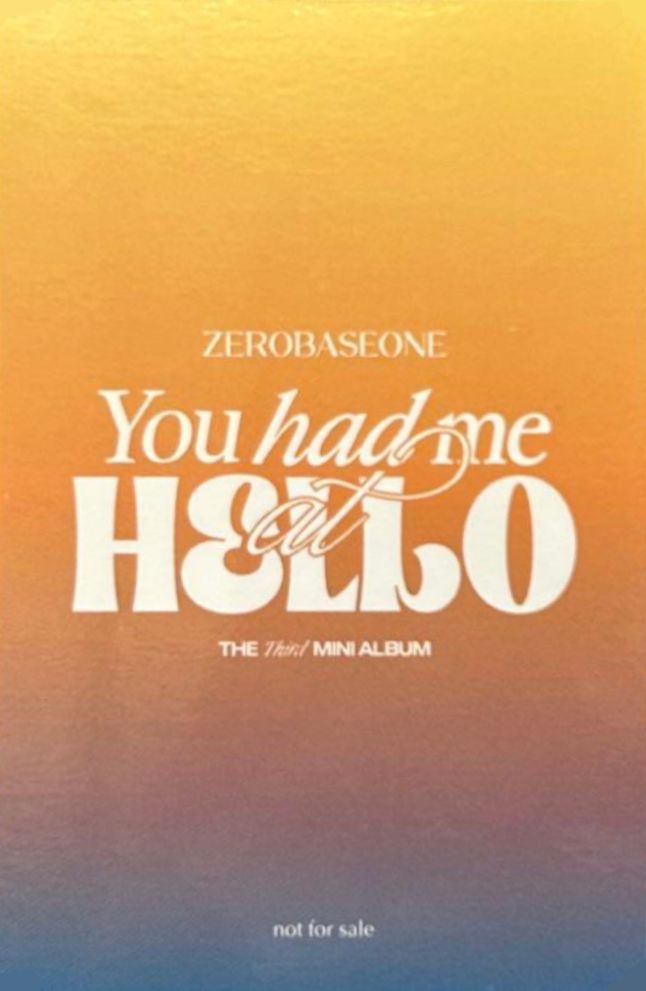 Yujin ZEROBASEONE photocard back side - Lucky Draw