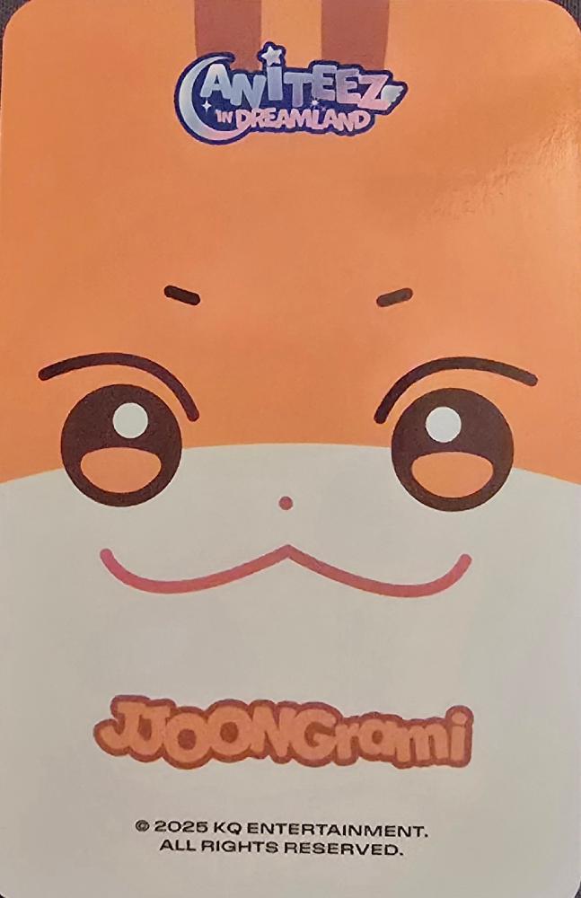 Hongjoong ATEEZ photocard back side - Mini Face Keyring