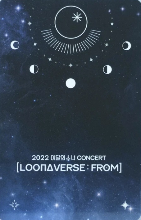 Hyunjin LOONA photocard back side - Trading Card Set