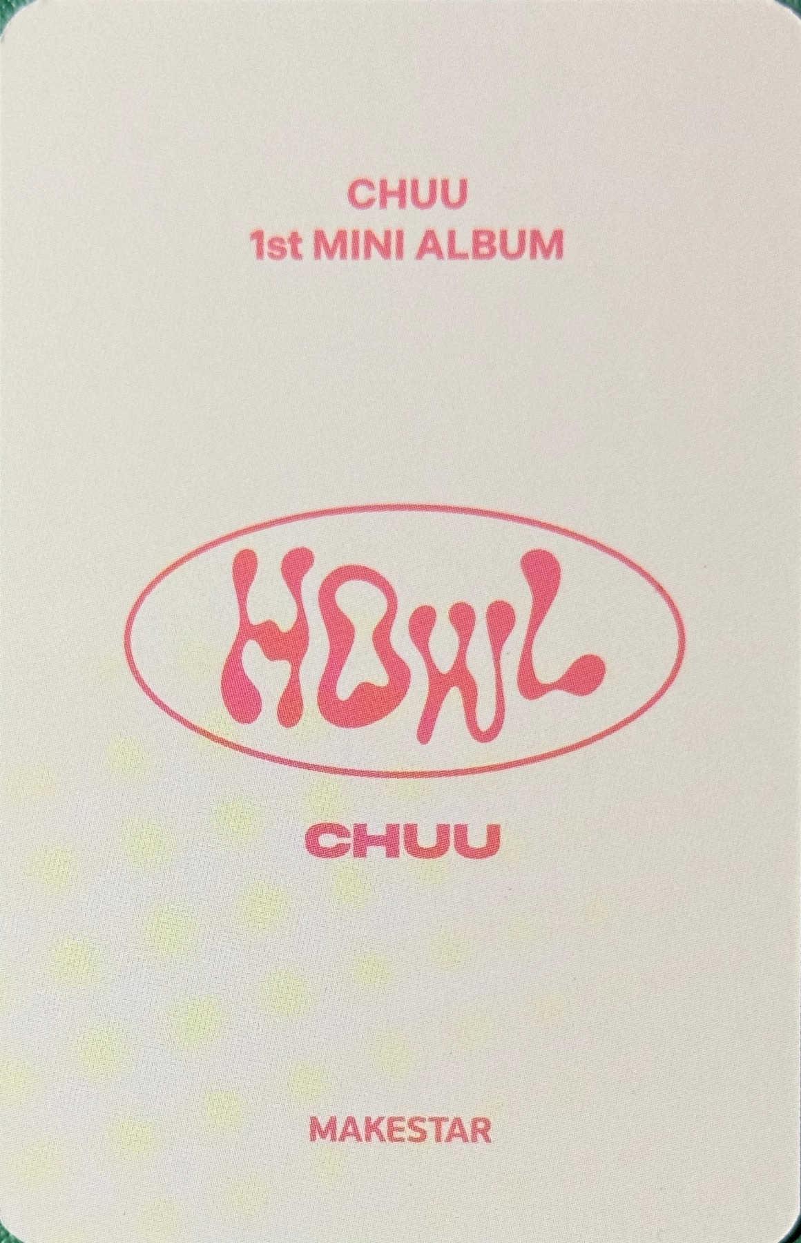 Chuu Chuu photocard back side - Showcase Benefit