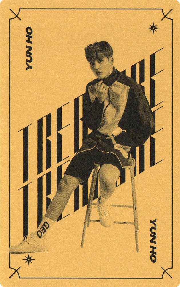 Yunho ATEEZ photocard back side - Ep. 1 Photocard