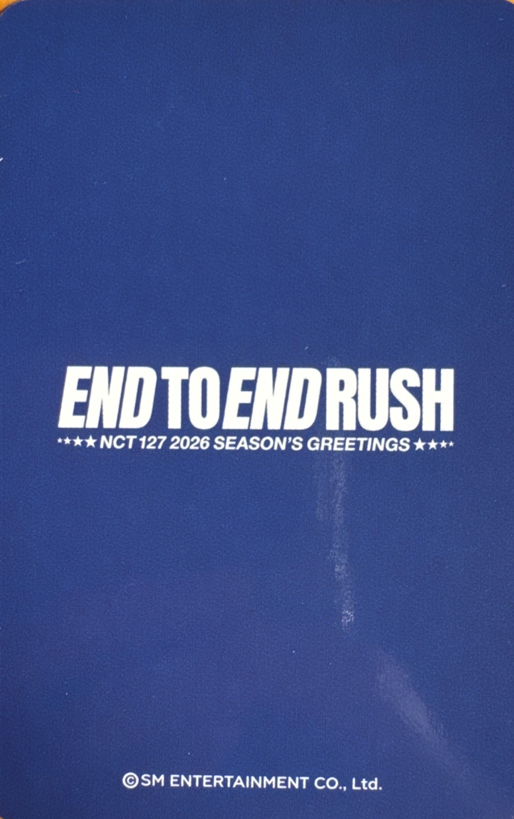 Mark NCT 127 photocard back side - Ktown4u - Preorder