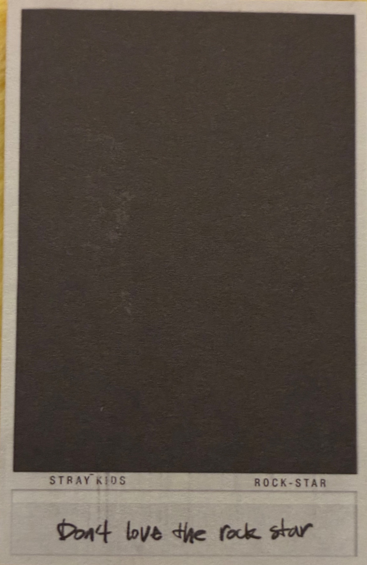 Changbin Stray Kids photocard back side - Film Photocards Set - Preorder