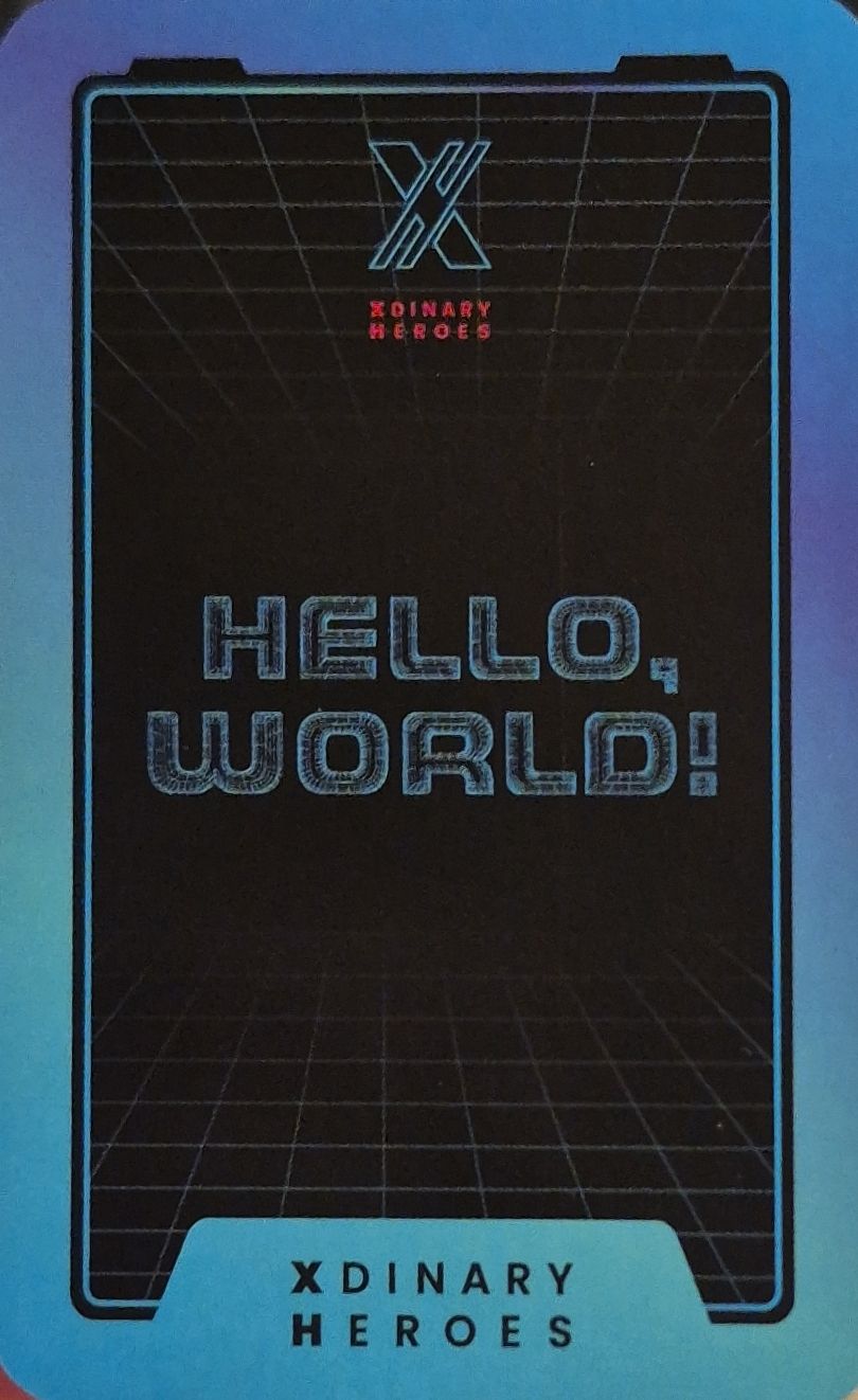 Gunil Xdinary Heroes photocard back side - Preorder