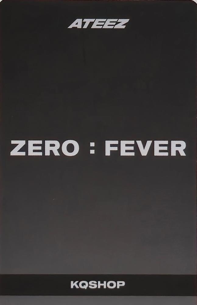 Mingi ATEEZ photocard back side - Rockstar Ver.