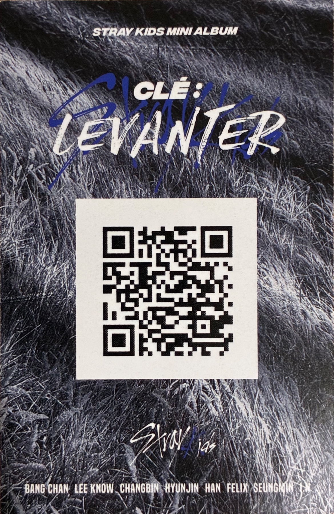 Changbin Stray Kids photocard back side - QR Photocards