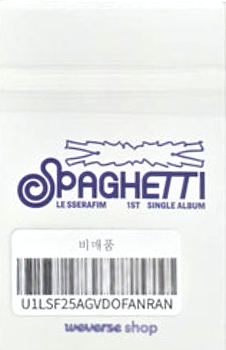 Kazuha LE SSERAFIM photocard back side - Photocards