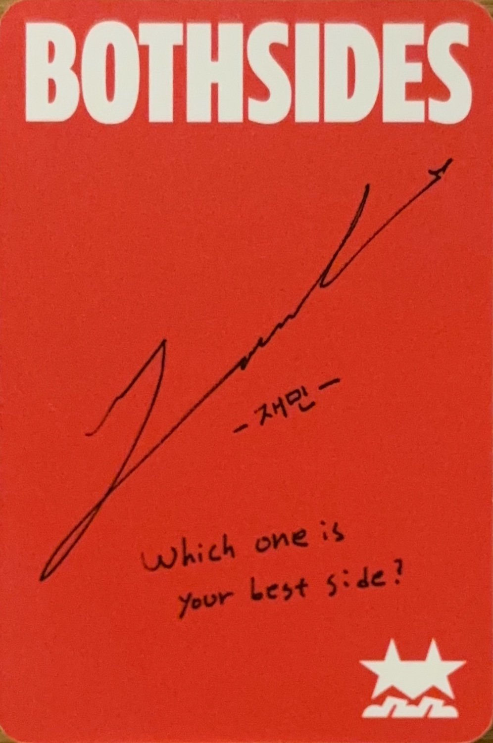 Jaemin NCT JNJM photocard back side - Photocard