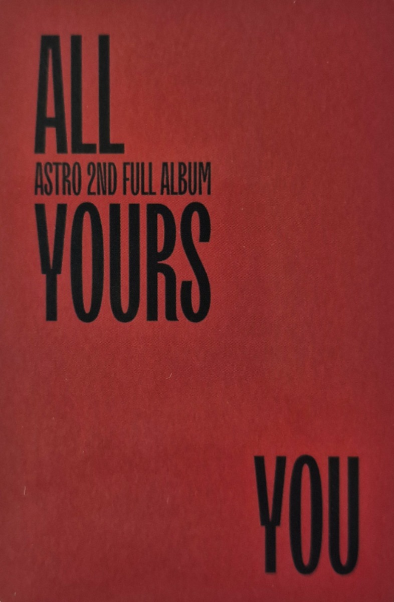 JinJin ASTRO photocard back side - A ver.