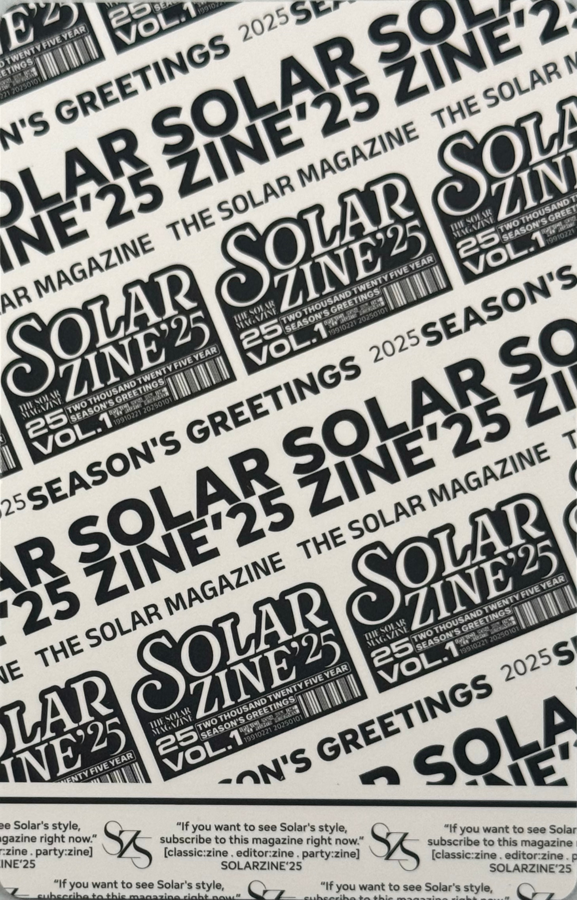 Solar Solar photocard back side - Bizent Benefit