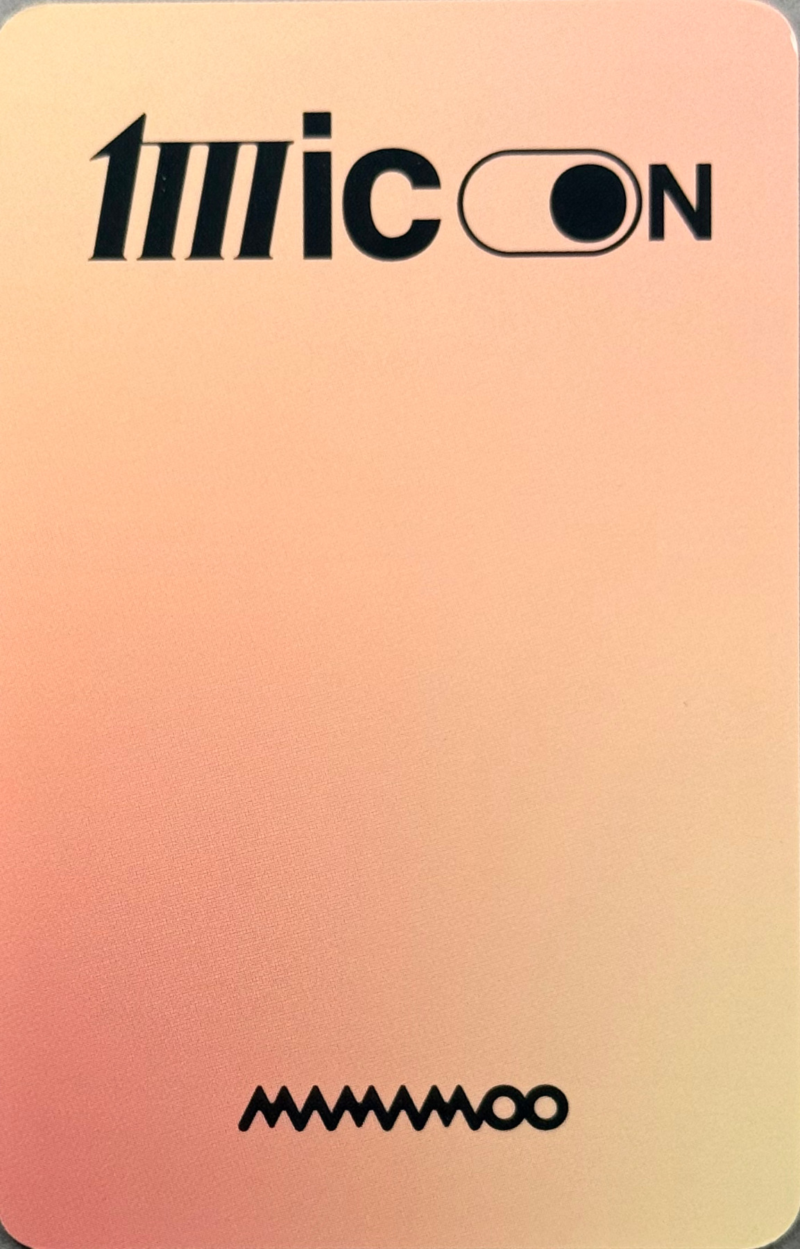 Solar MAMAMOO photocard back side - Preorder Benefit (1Takes ver.)