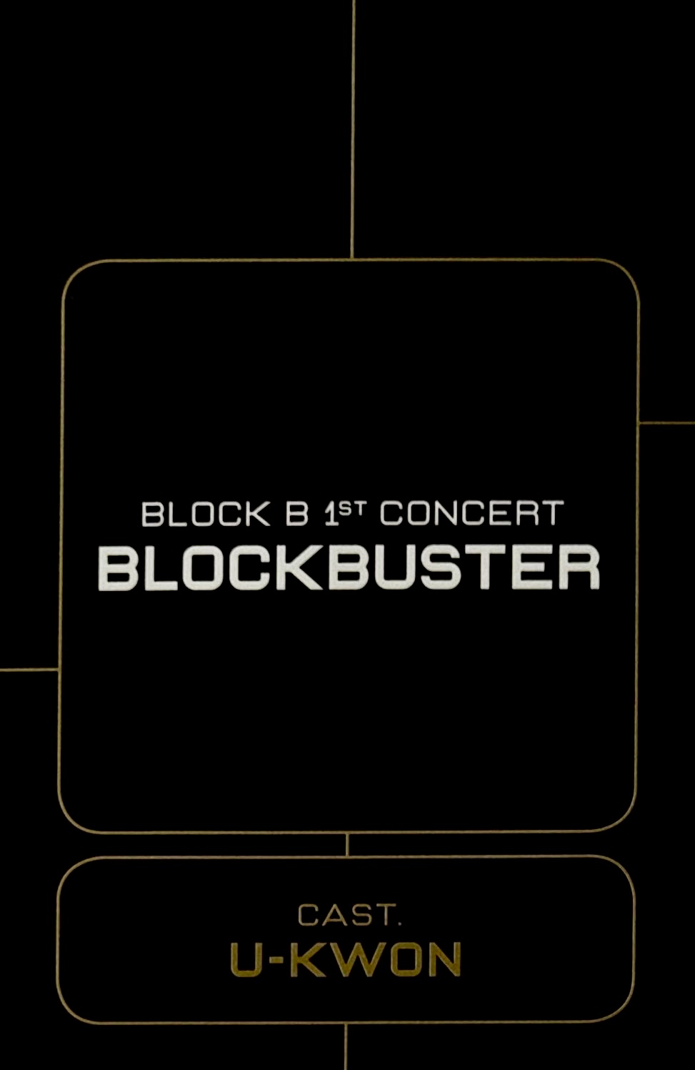 U-kwon Block B photocard back side - Photocard