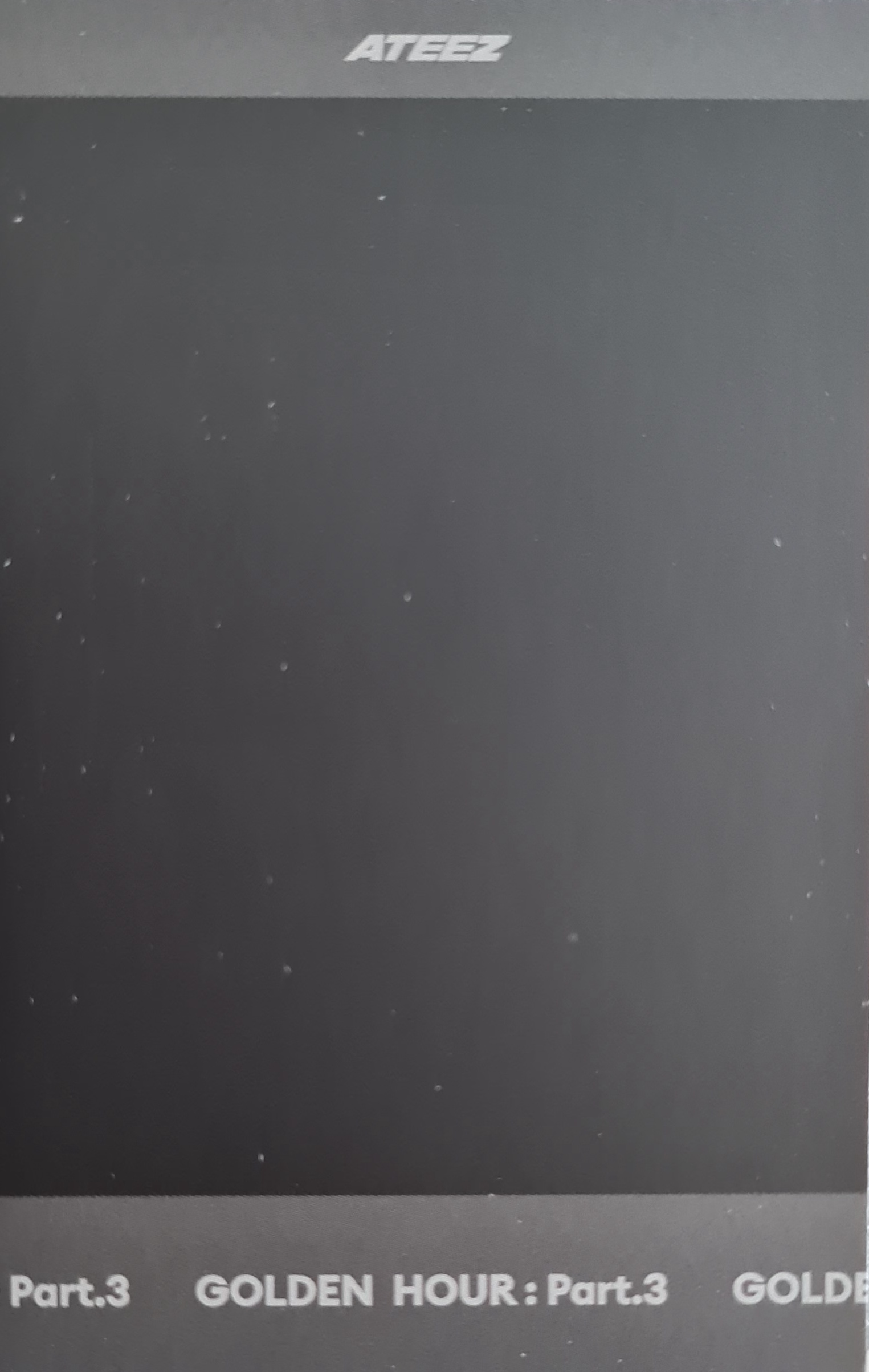 Jongho ATEEZ photocard back side - Polaroid