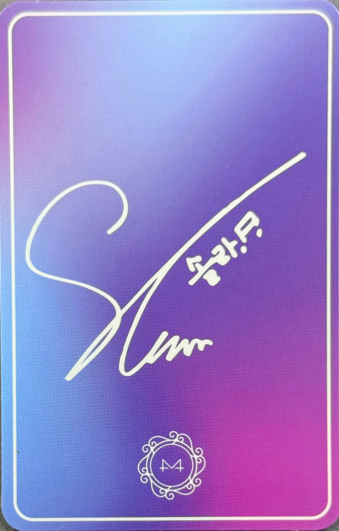 Solar MAMAMOO photocard back side - Photocard
