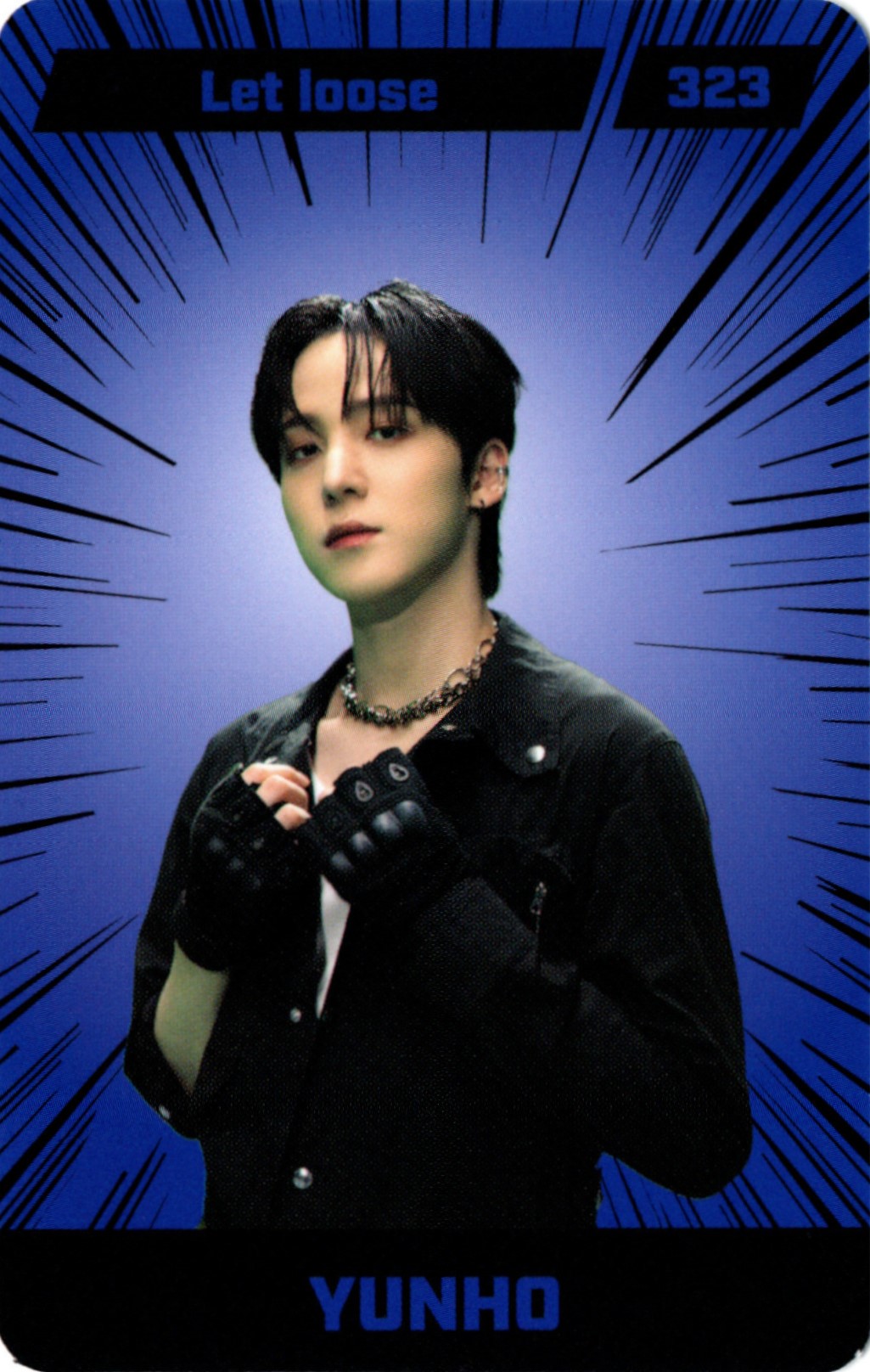 Yunho ATEEZ photocard back side - Image Card (Yunho ver.)