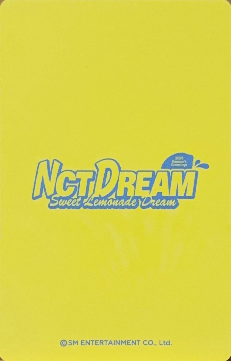 Chenle NCT DREAM photocard back side - SM Store - Preorder